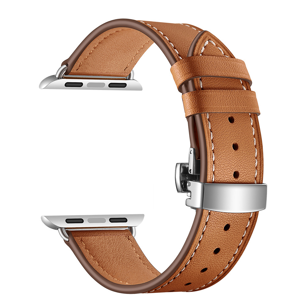 Fashion Simple Solid Color Leather Single Loop Strap