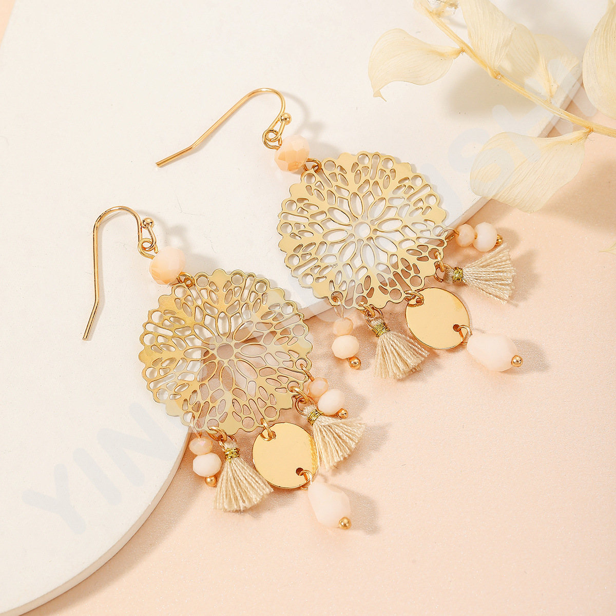 Women's Fashion Gold Crystal Earrings