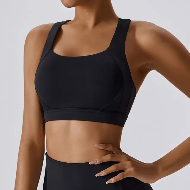 Shockproof Running Wearing Fitness Clothes And Bras Black - Shop at LoveMi