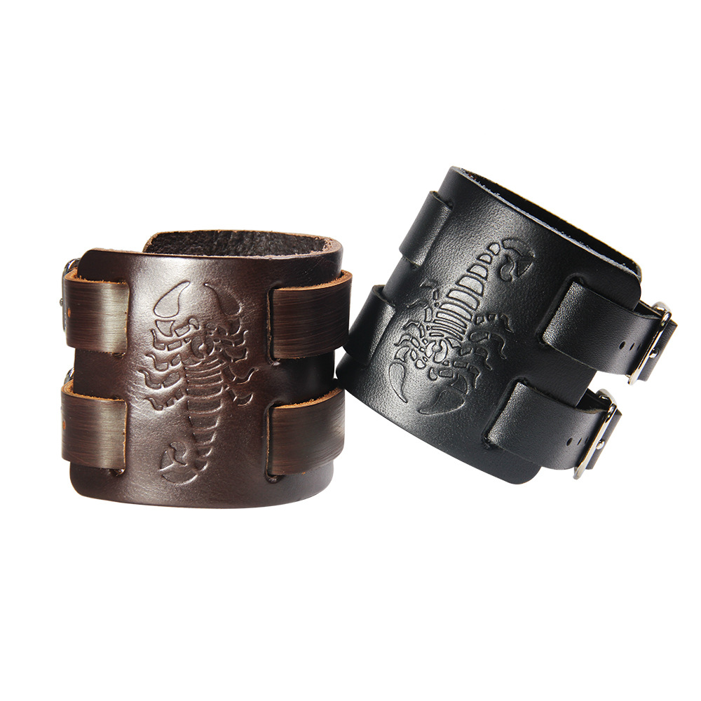 Title 4, Bracelet Scorpion Leather Bracelet