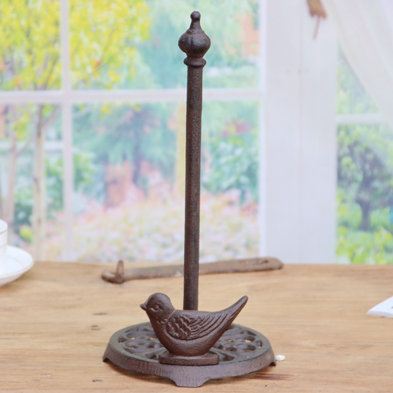 Title 4, Cast Iron Gardening Owl Kitchen Tissue Holder