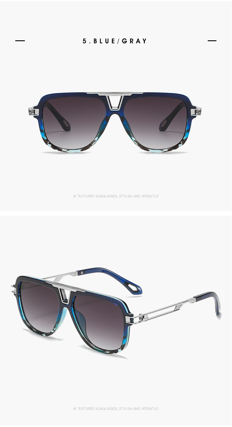 Title 10, Neue Textur Mode Metall Mayba Sonnenbrille pers...