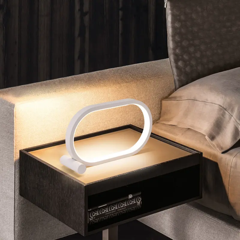 Usb Plug-In Lamp Oval Acrylic Touch Control