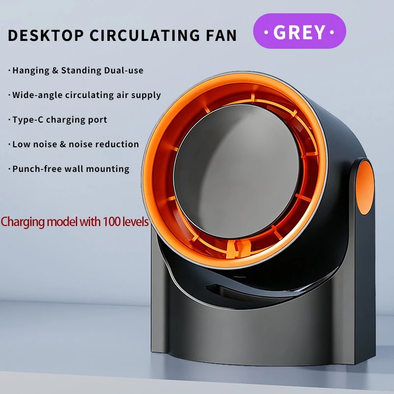 Desktop Wall Mounted Multi Purpose Small Fan Plug-in Type 1 Charging 1o0 — image 8