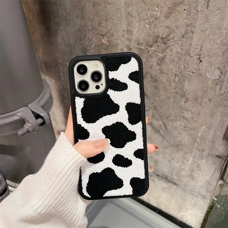 Japanese And Korean Cow Strip Mobile Phone Case
