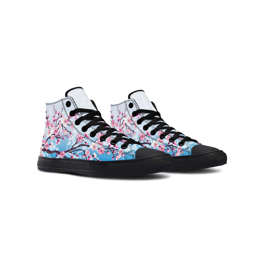 Printed Couple High-top Canvas Shoes