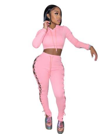 Two Piece Set Of Popular Women's Autumn Jogging Sweatpants