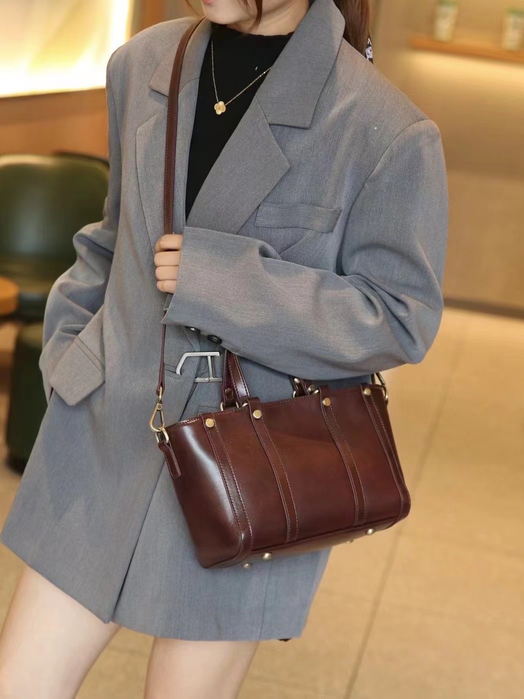 Baidie cuir sacs pour femmes transfrontalier personnalisable nouveau sac à main – Image 7