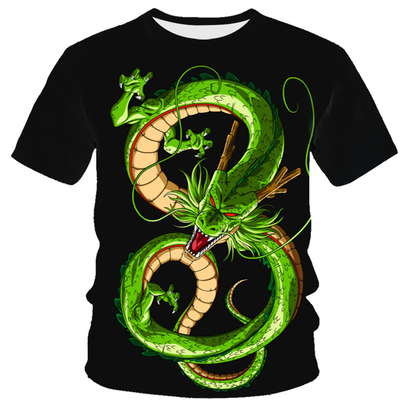 Title 6, Heren T-shirt Dragon Serie 3D digitale print, r...