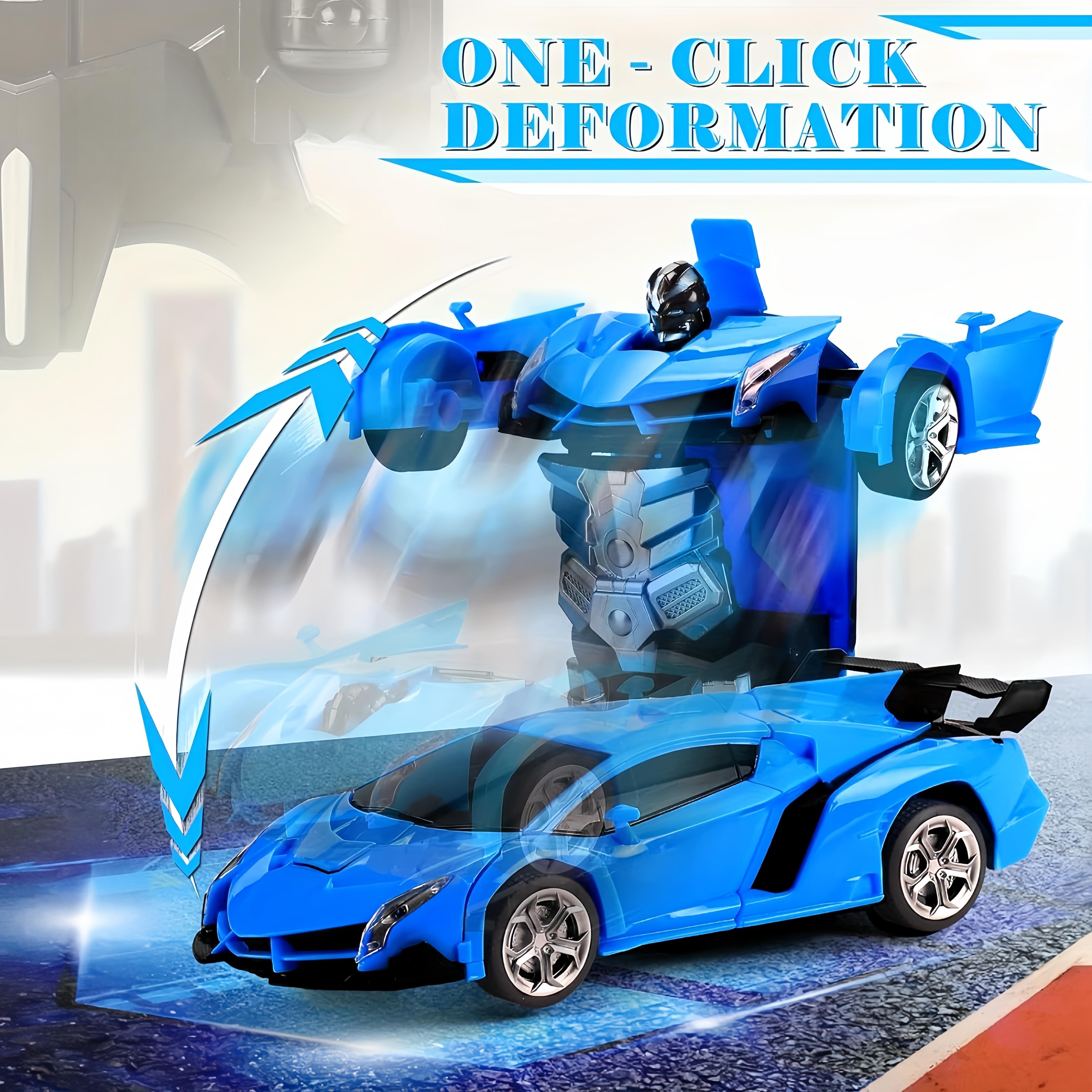 One-Touch Transforming Robot Car Educational Toy With Lights, Sound, Stunt Features, And Omnidirectional Movement,Self-pickup Only.