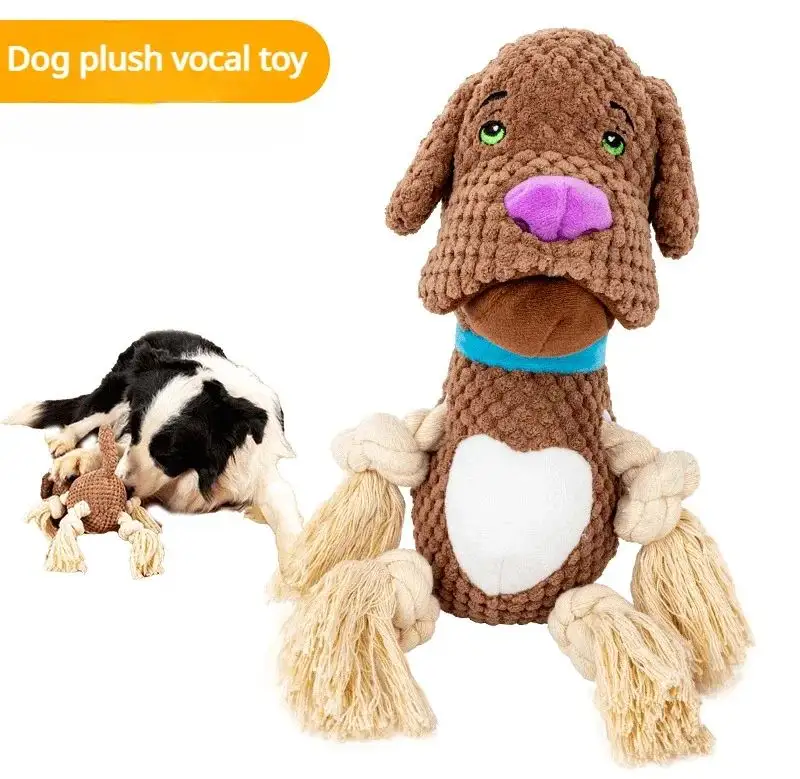 Dog Plush Vocalization Toys Bite Resistant Cotton