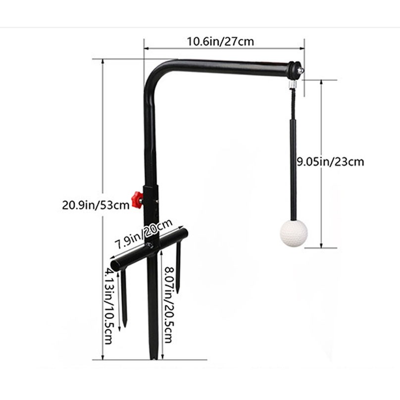 Golf Swing Trainer Aid Practice Groover Hitting Training Adjustable — image 6
