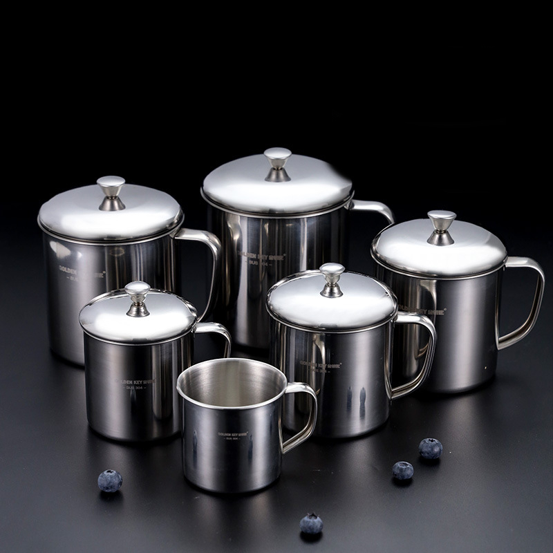 Title 3, Stainless Steel Water Cup Thickened Office Doub...