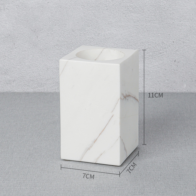 White Marble Comb Tube