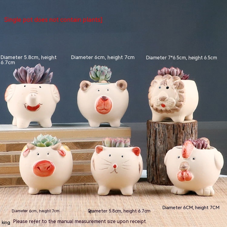 6 Cute Animal Pots