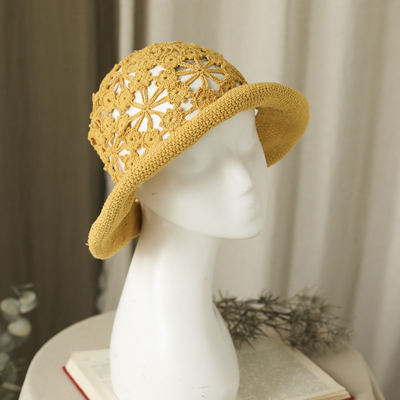 Summer Handmade Hollow Sunscreen Hat Literature And Art
