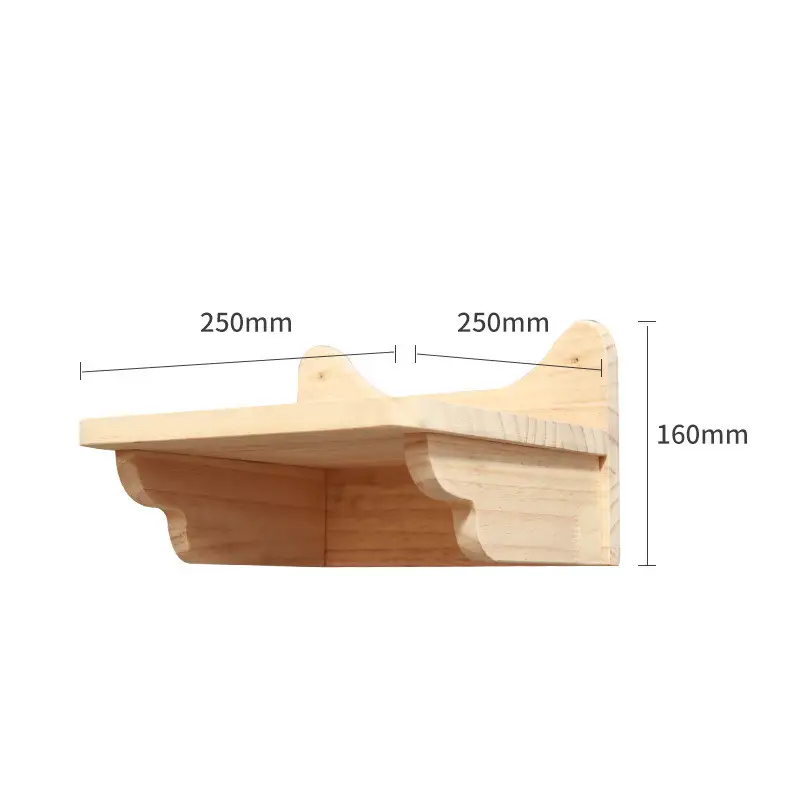 Pet Cat Climbing Frame Wall Type Solid Wood Wall Hanging Platform Ladder Pets