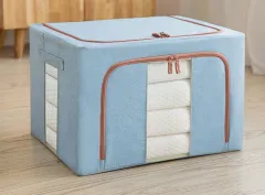 Large Capacity Waterproof Oxford Cloth Storage Box - Sky Blue2 - View 1