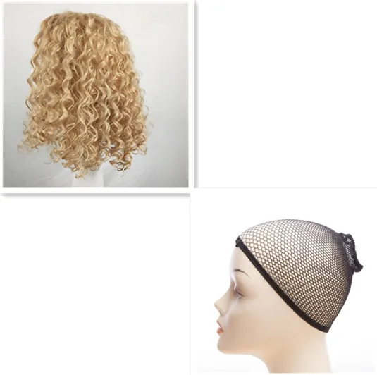 Beautiful short curly wig Gold Set - Shop at LoveMi