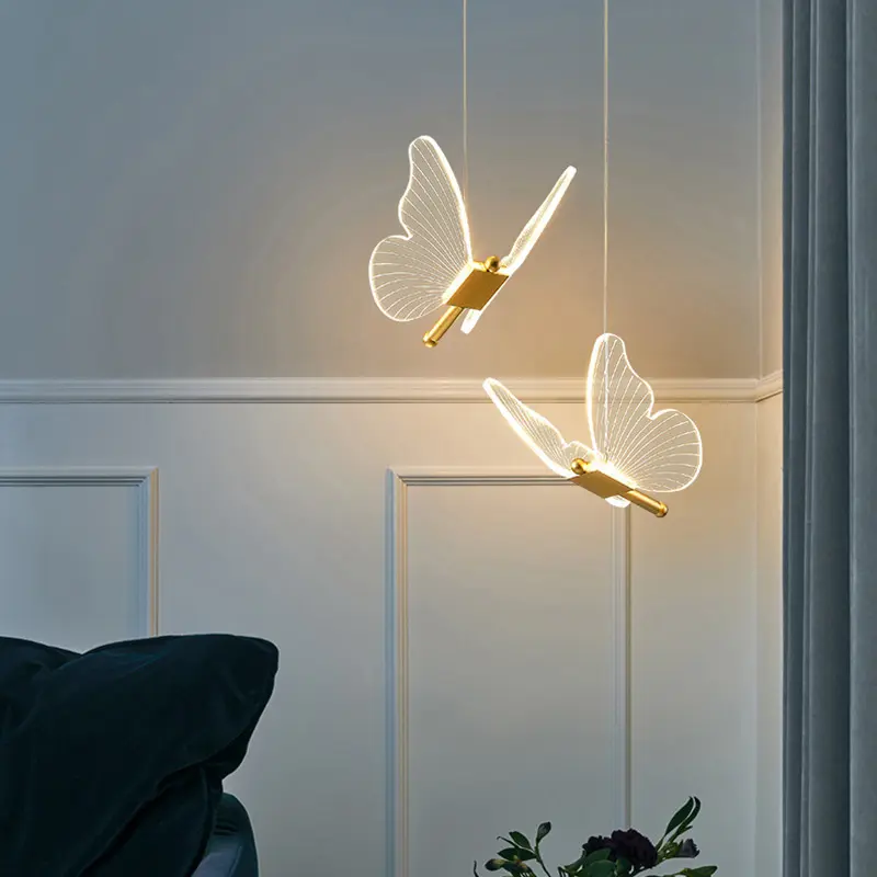 Long Line Modern Minimalist Bedroom Butterfly Bedside