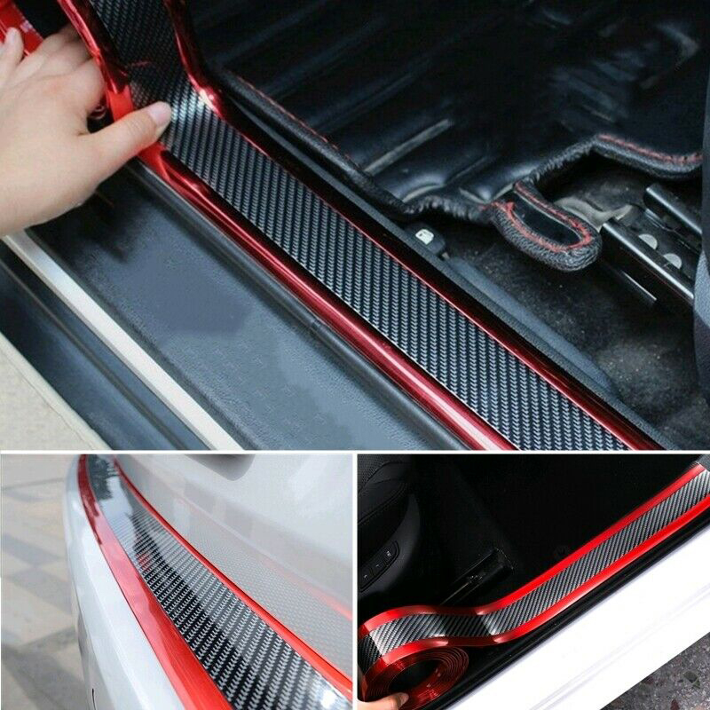 Anti-stepping Universal Modified Pedal Trim Strip Carbon Fiber - Image 3