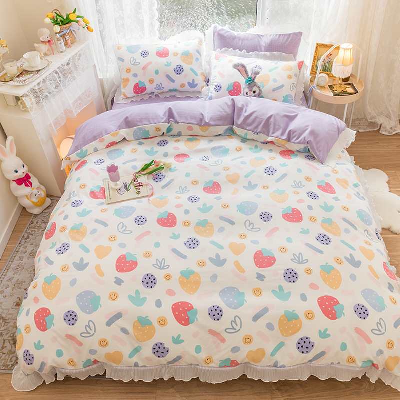 Title 1, Completo letto quattro pezzi Pure Color Love Wa...