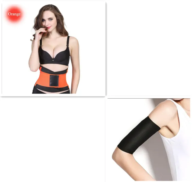 Women's Sports Slimming Plastic Belt Orange Set - Shop at LoveMi