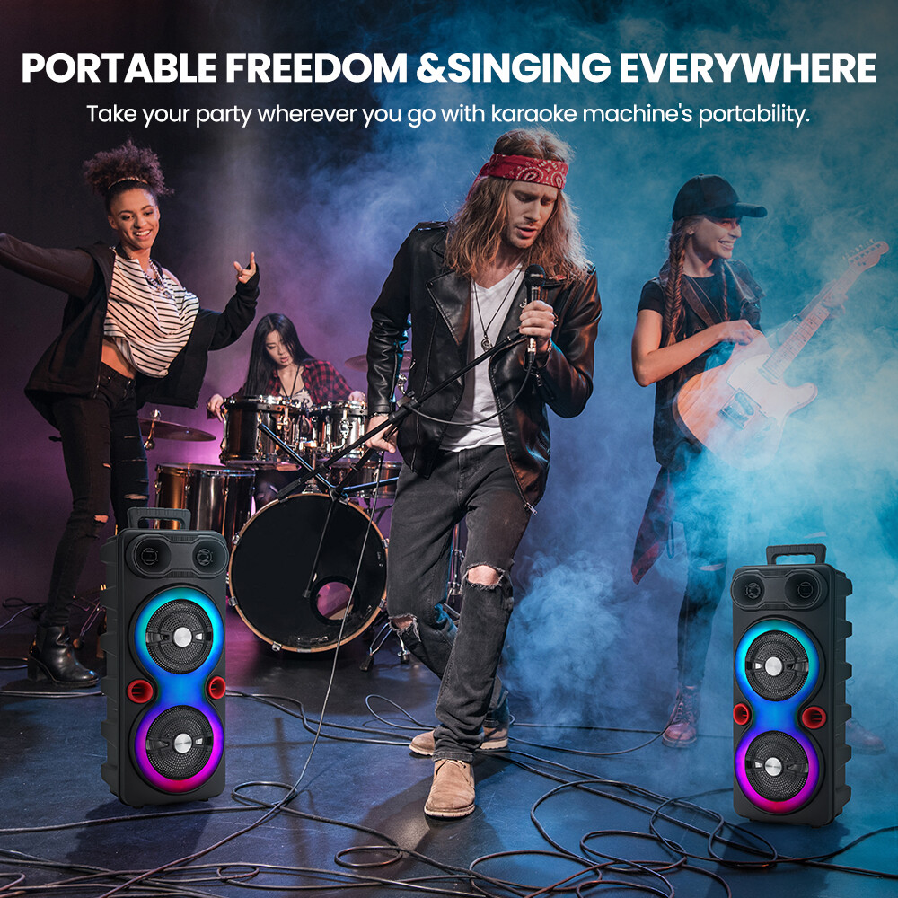 2000W Loud Bluetooth Speakers With Mic Portable Party Outdoor Wireless Subwoofer — image 9