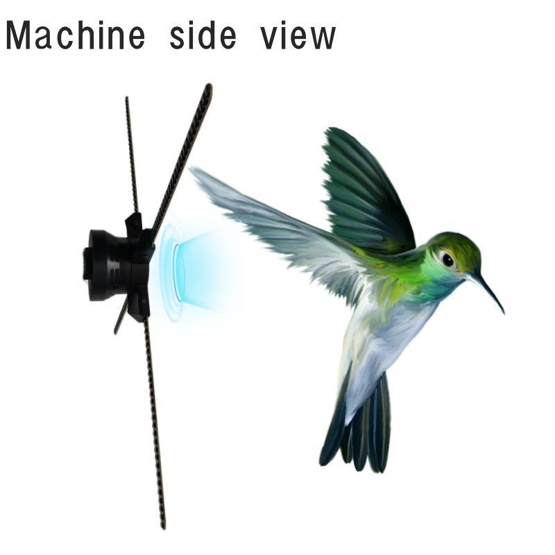 3Dhologramfan, 60cm 3Dhologramfan Projector HD 720 LED Holographic Christmas Tree Advertising Display With Remote Bluetooth WiFi, Video Library For Business,Bar,Halloween Missyou 23.6 Inch