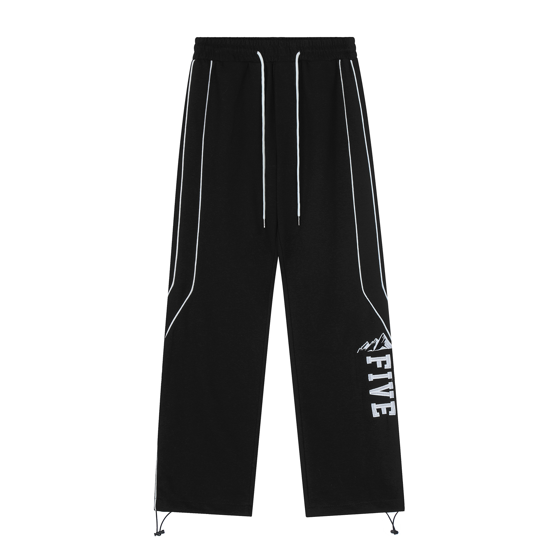 Women's Fashionable And Personalized Versatile Sports Pants Black - Shop at LoveMi