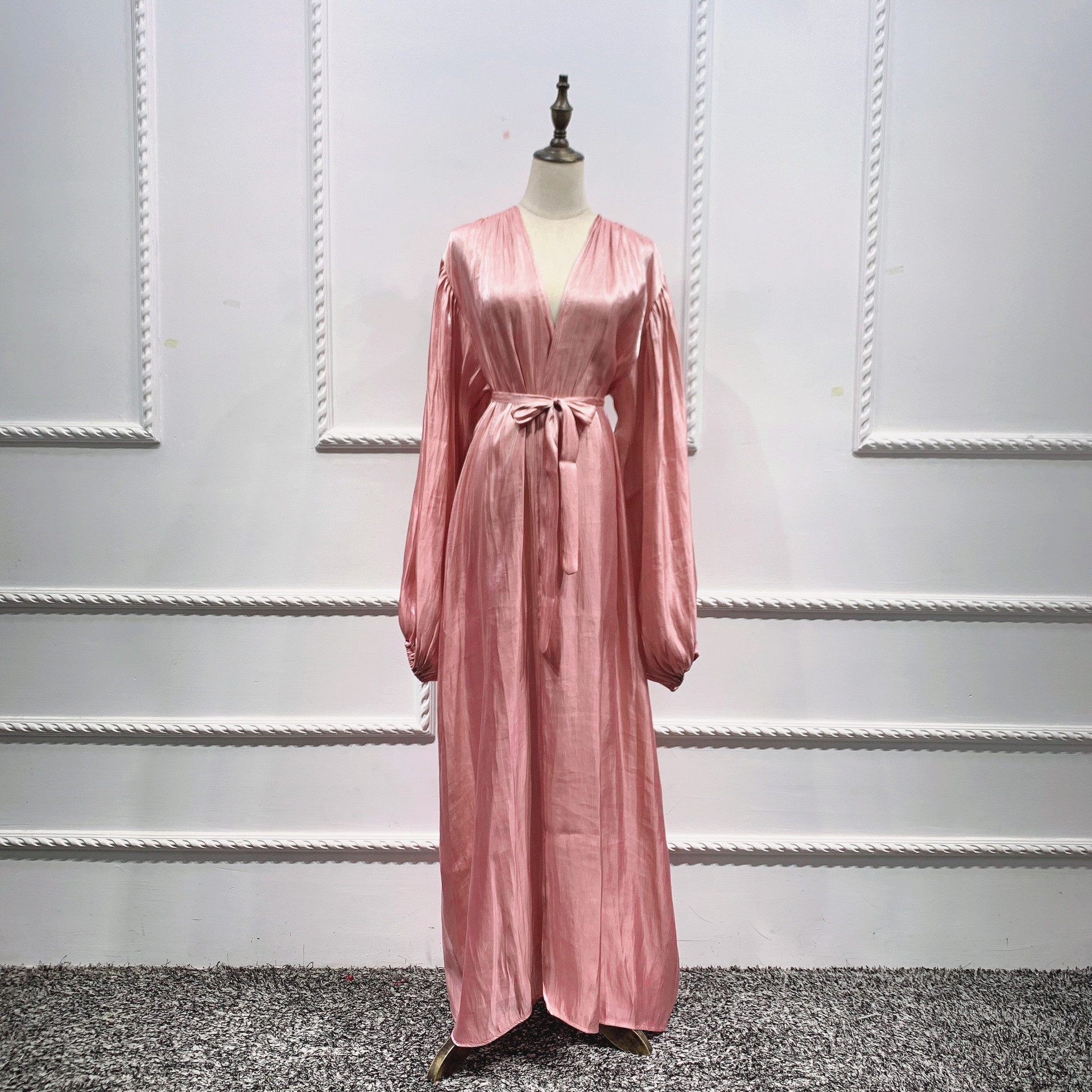 Puff-Sleeve Long Dress, picture 6 of 7