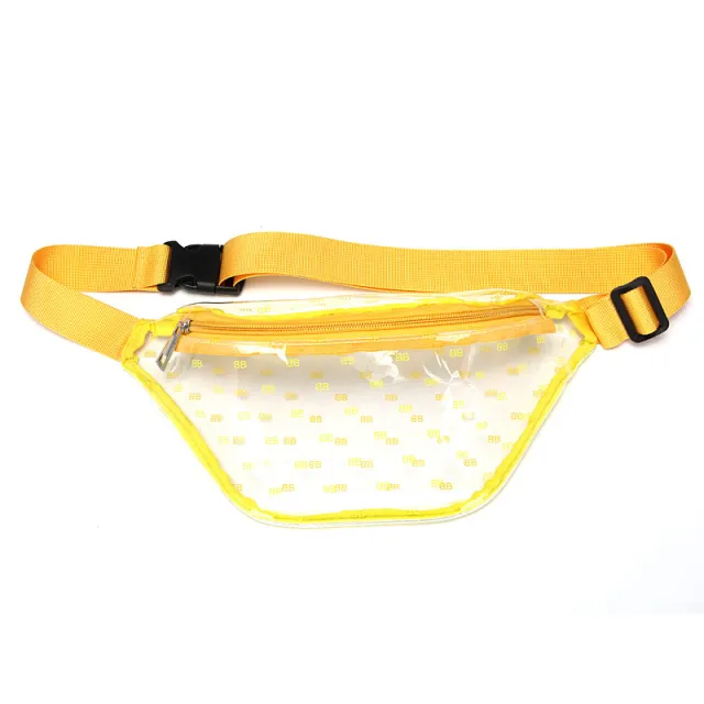 Transparent Waterproof Running Sports Chest Bag Yellow - Shop at LoveMi
