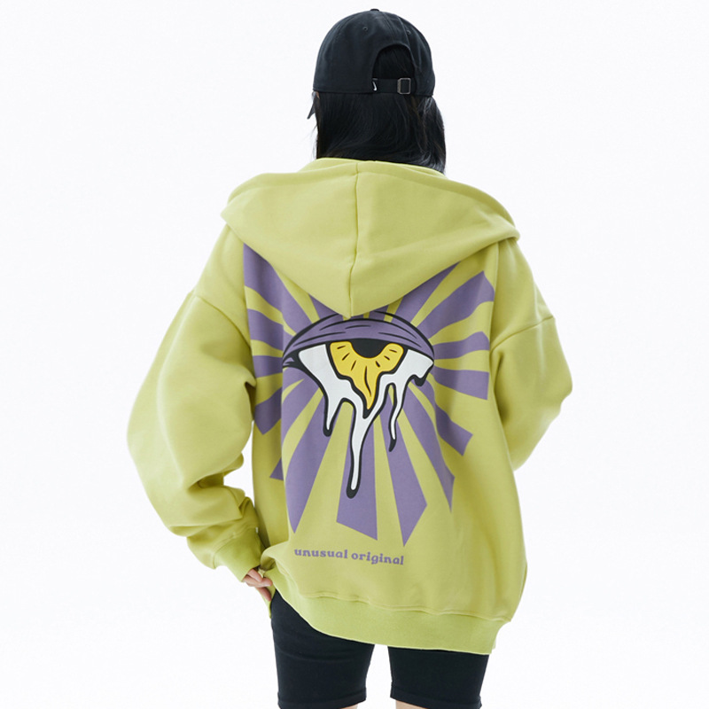 Title 5, Spoof Cartoon Eyes Printed Hoodie for a fun and...