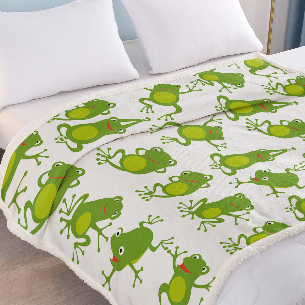 Couverture Fleece Grenouille — Confort et chaleur - image 3