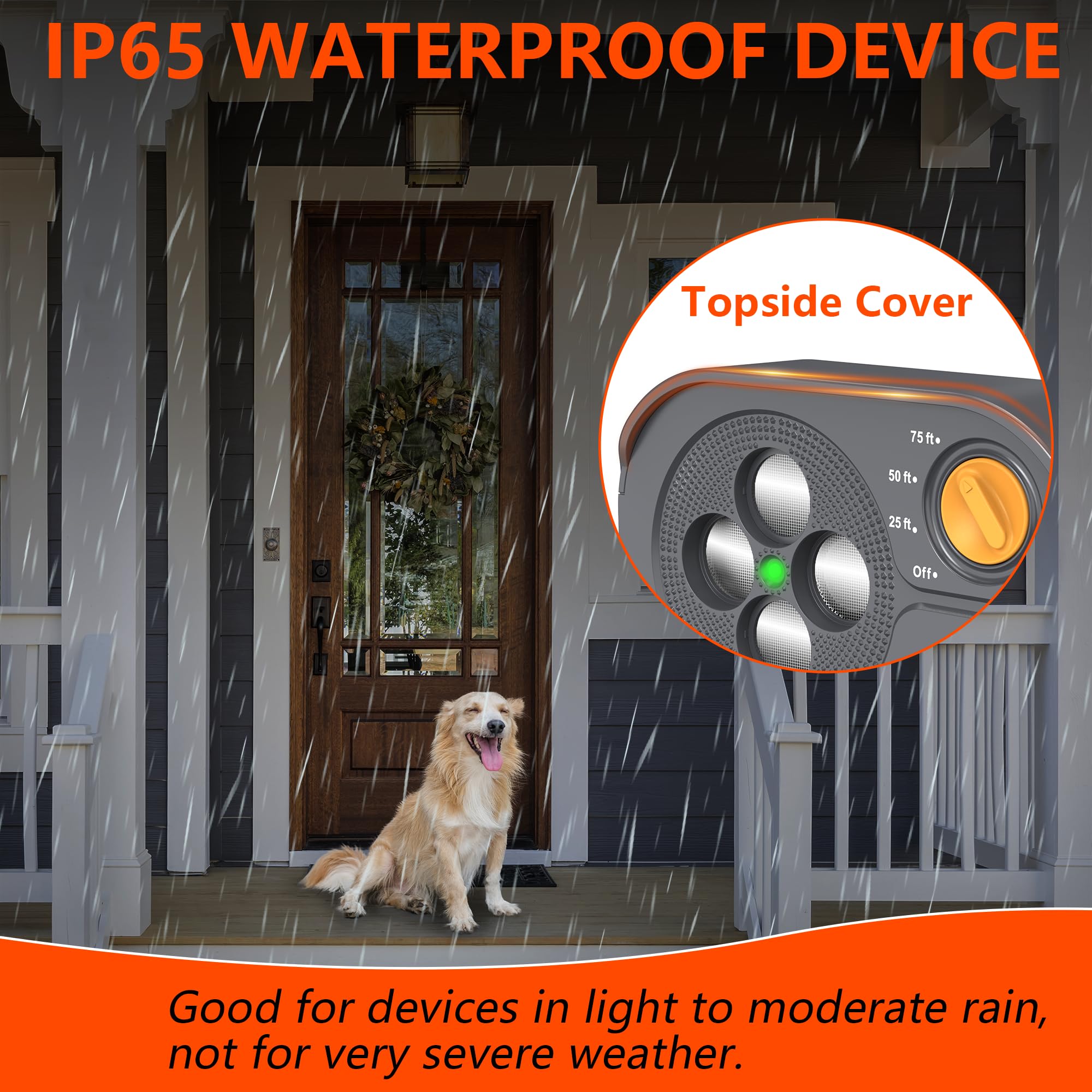 Anti Barking Device For Dogs, Bark Box Rechargeable Dog Bark Deterrent With Variable Ultra Frequency 6 Modes IP65 Waterproof Dog Silencer Stop Neighbors  Dogs From Barking Up To 75ft — foto 6