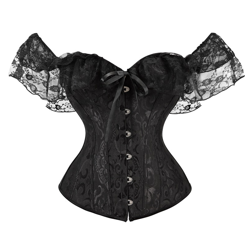 Retro Punk Cape Steel Court Corset Zip Gothic