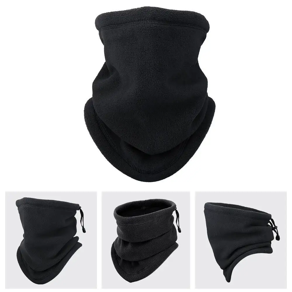 Winter Windproof Scarves Fleece Tube Scarf Mask Soft Half