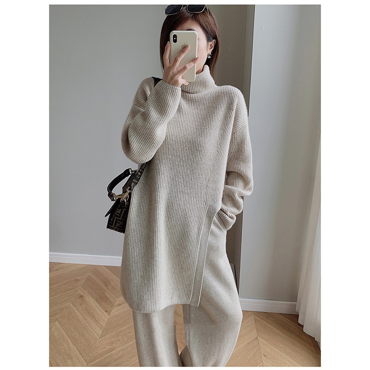 Title 7, Womens Turtleneck Soft Glutinous Sweater Suit....