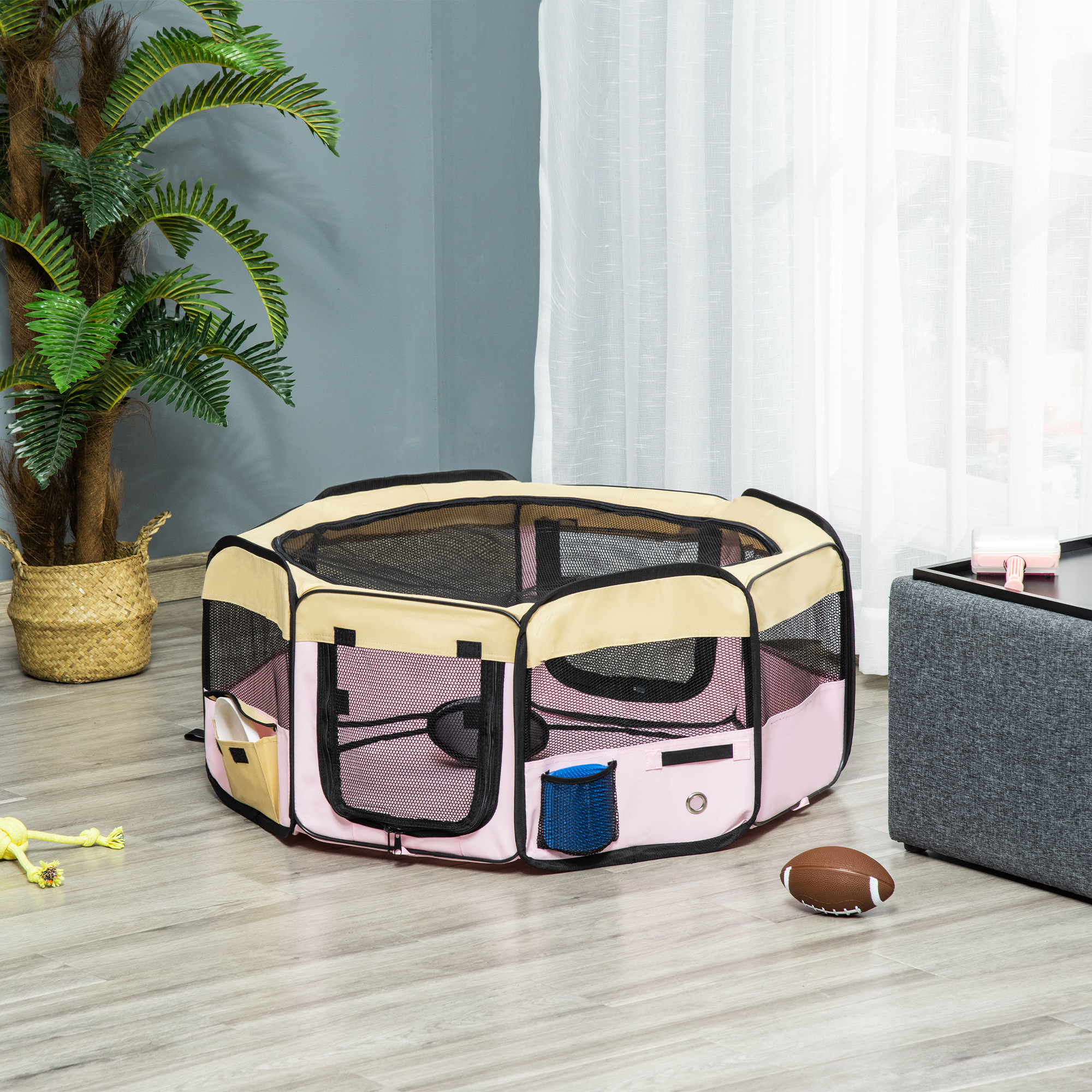 Fabric Pet Whelping Box Dog Cat Puppy Playpen Rabbit Guinea Pig Play Pen In P — image 5