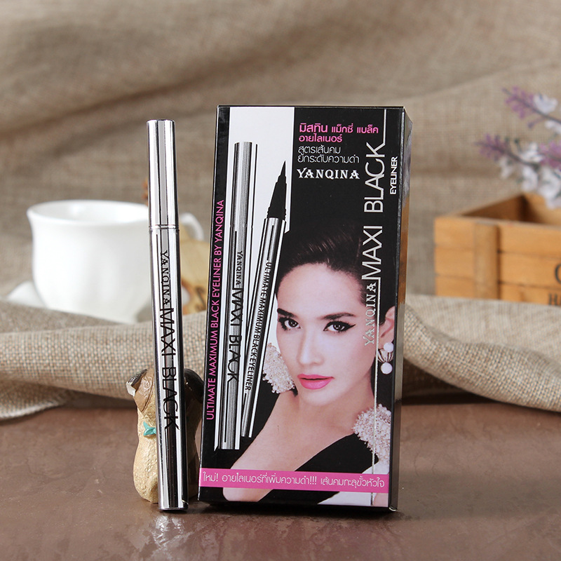 Waterproof Not Smudge Cool Black And Quick Dry Silver Tube Eyeliner