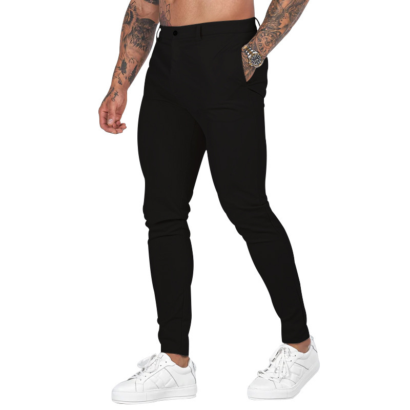 Title 3, Męskie spodnie sportowe casual slim fit proste,...