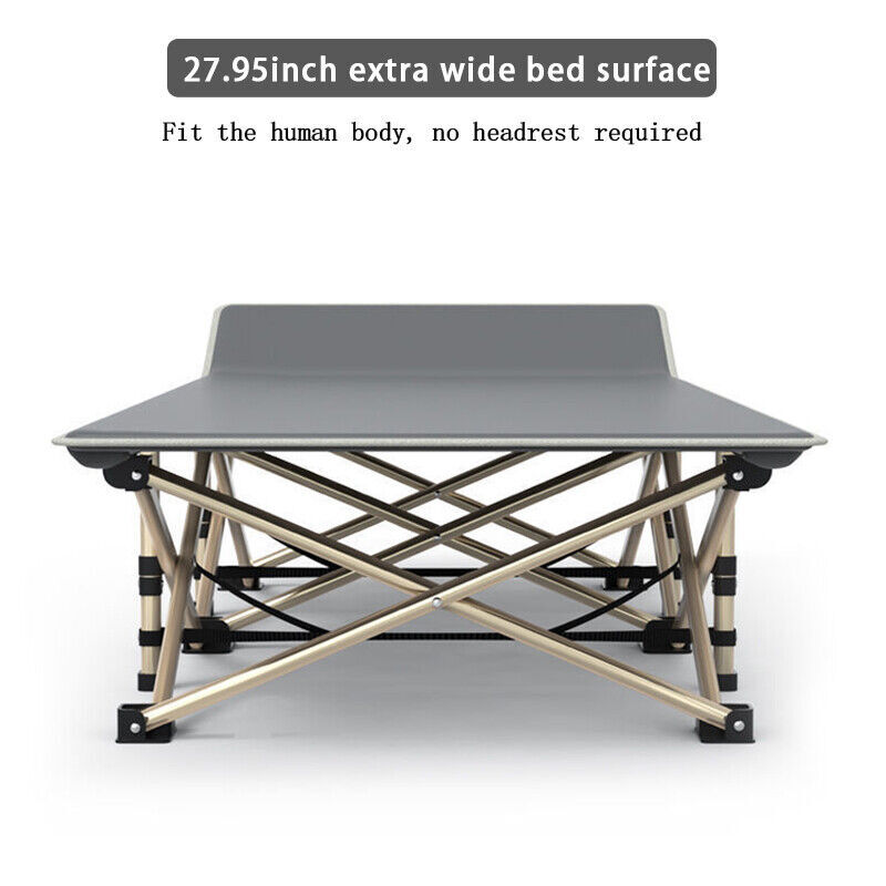 Heavy Duty Single Folding Bed Camping Travel Guest Lightweight — image 7