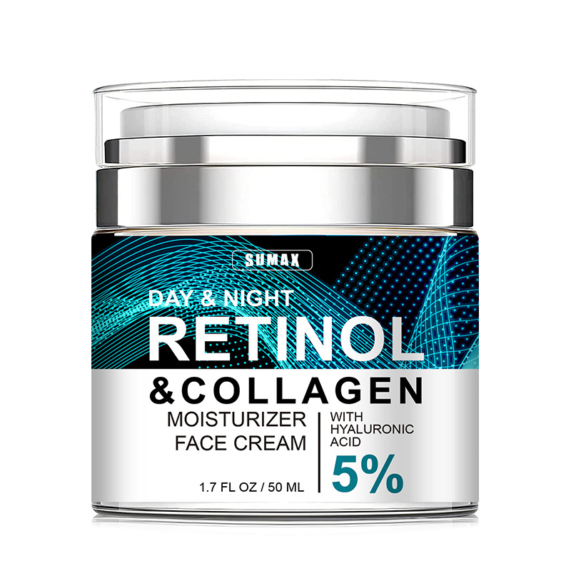 Retinol collagen cream with hyaluronic acid - Anti-aging.