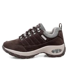 Sneakers Air Cushion Sole Casual Shoes - Brown - View 1