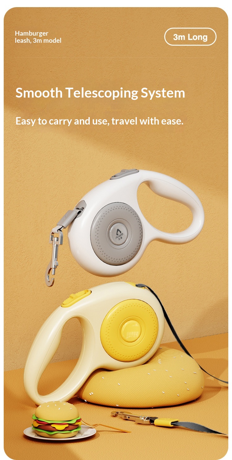 Retractable Dog Leash Anti-Shock No-Jerk Design For Small & Large Dogs Pet Supplies detail photo 4