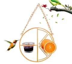 Hanging Metal Bracket For Outdoor Feeding Of Hummingbirds - Orange - View 1