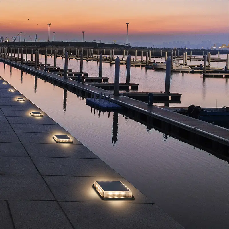 Solar Floor Tile Lamp Outdoor Staircase Layout