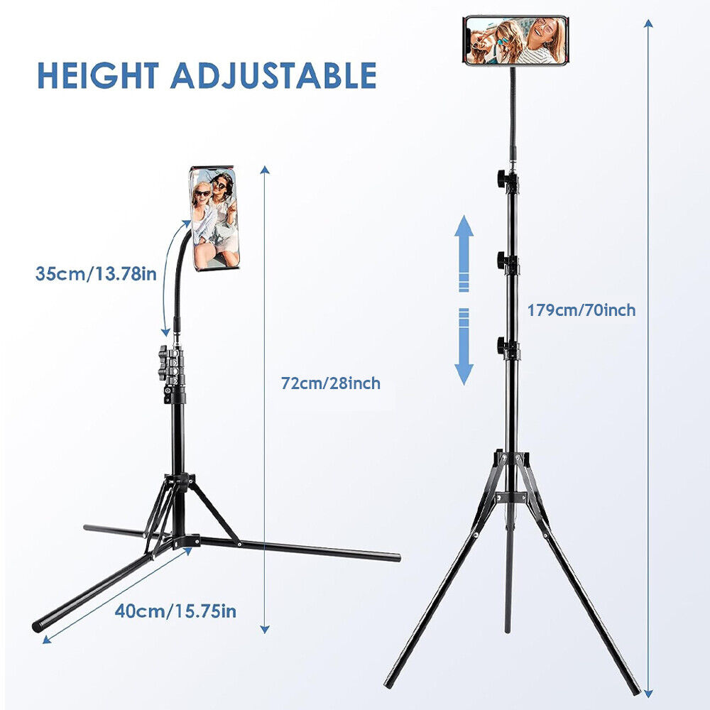 170CM Tall Flexible Phone Tripod With Gooseneck Heavy Duty Stand UK — image 8