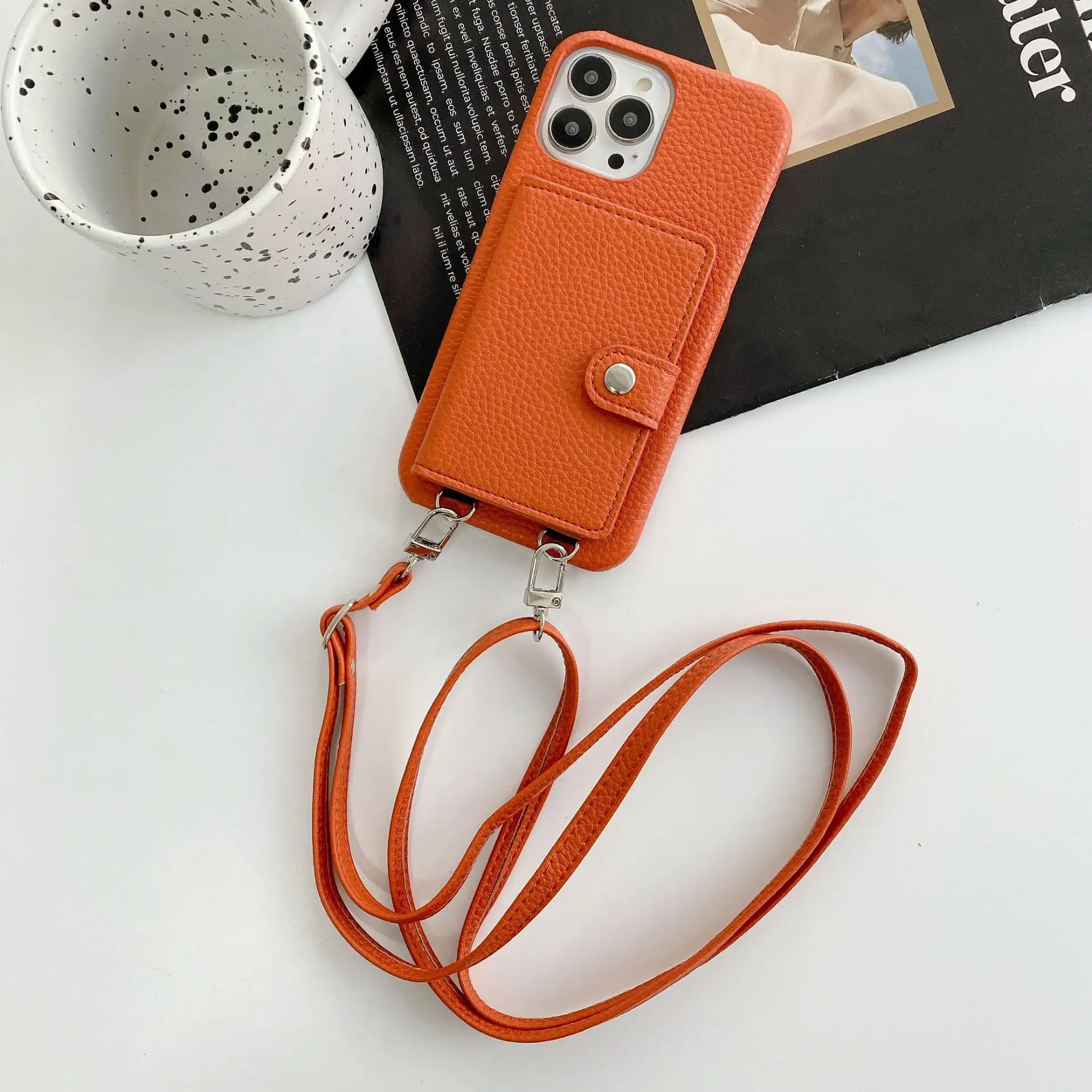 Fashion Card Bag Strap Phone Case