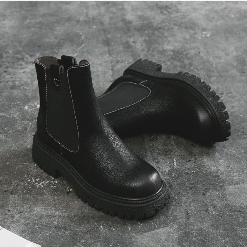 Retro Martin Boots Women's Thick-soled Thick HeelShort